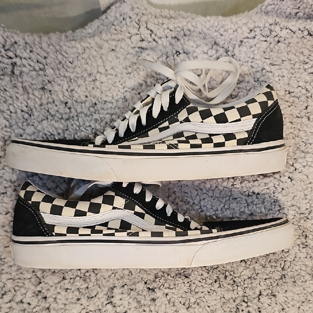 Vans Men's 10.5 Wms 12 Checkerboard Sneakers